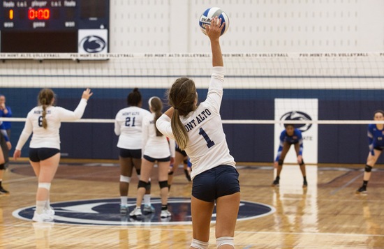 Mont Alto Volleyball Stumbles Against Notre Dame of Maryland